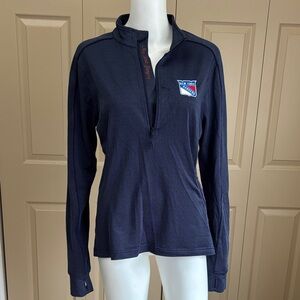 NWT NY RANGERS woman’s 1/2 zip